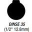 DINSE 35 (1/2" 12.8mm)