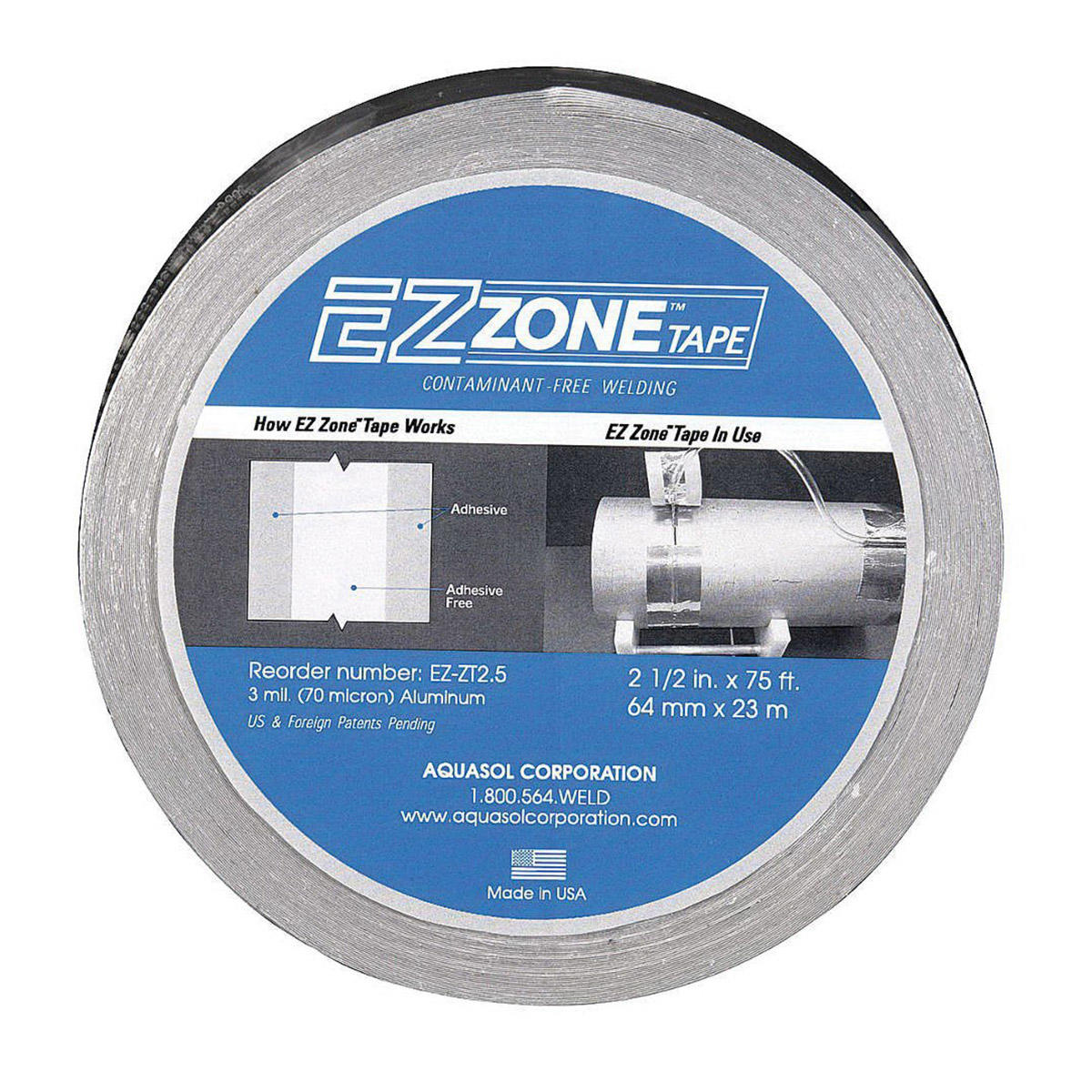 Алюминиевая клейкая лента EZ Zone для сварки